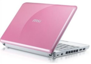 Pink Laptops - MSI Wind U100-427