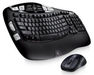 best ergonomic keyboard - Logitech Wireless Wave Combo Mk550