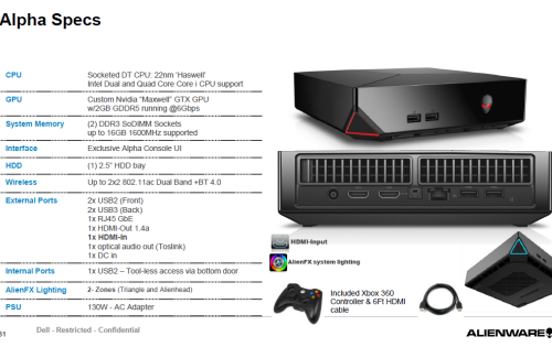 alienware alpha specs