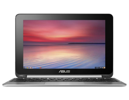 asus chromebook c100p flip review - front