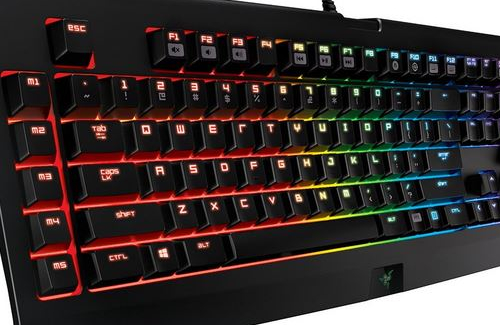 best mechanical gaming keyboard - RAZER BLACKWIDOW CHROMA side