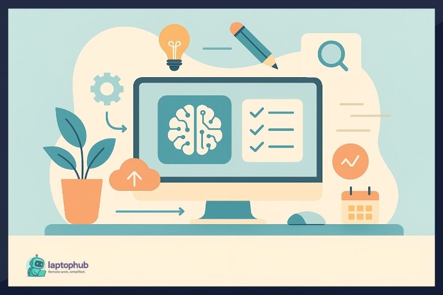 Best AI tools for remote work illustration