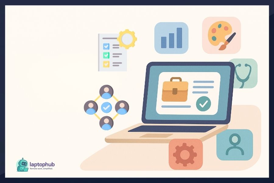 Best remote job niches illustration