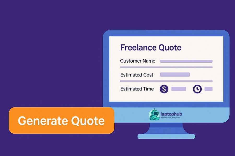 Freelance quote template illustration
