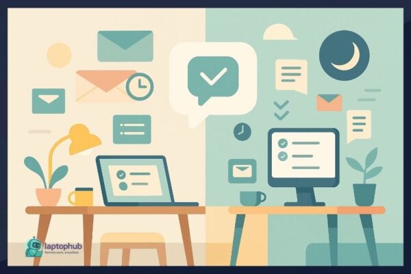 Asynchronous communication illustration