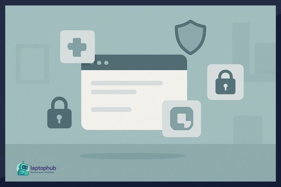 chrome extensions for online security illustration