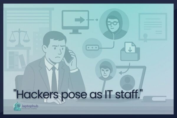 Hackers pose as IT staff illustration
