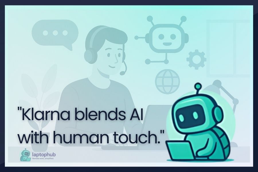 Klarna blends AI with human touch illustration