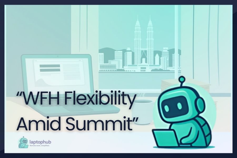 Malaysia Upholds WFH Policy for Civil Servants During ASEAN Summit Illustration
