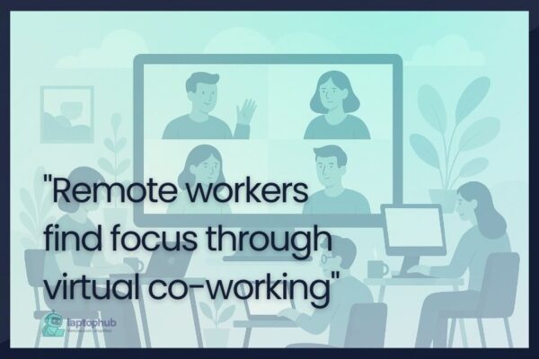 virtual co-working illustration