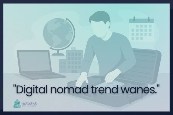 Digital nomad trend wanes illustration