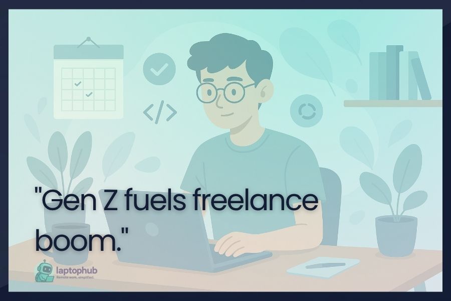 Gen Z fuels freelance boom illustration