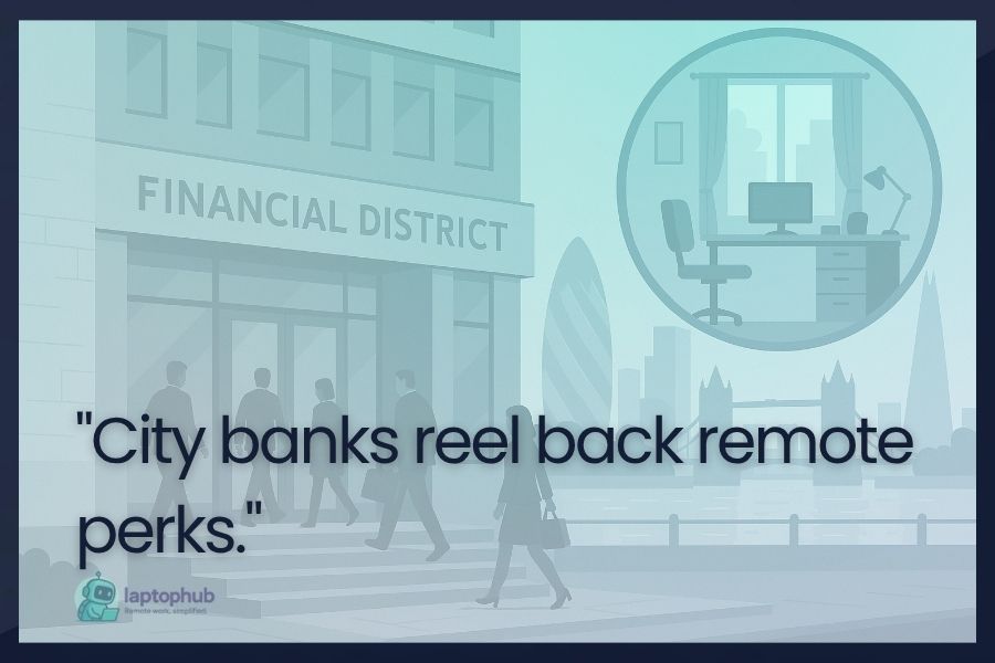 City banks reel back remote perks illustration