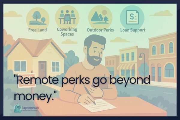remote perks go beyond money illustration