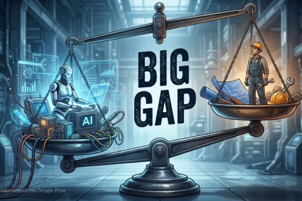 AI skills gap illustration