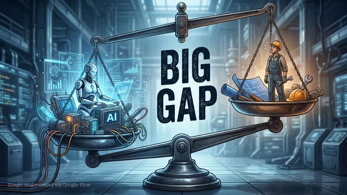 AI skills gap illustration