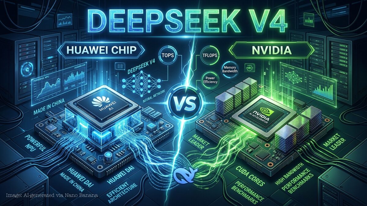Deepseek vs Nvidia illustration