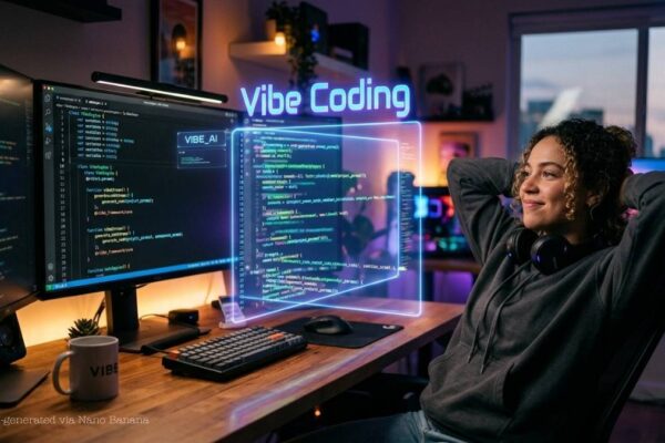 google Kaggle vibe coding illustration