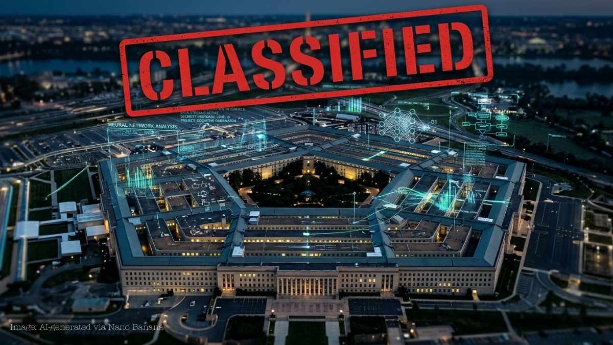 Google Pentagon AI deal illustration