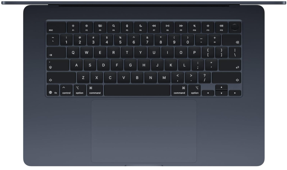 Apple 2026 MacBook Air 15-inch Laptop with M5 chip top view