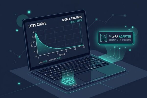 How to fine tune small llm laptop illustration