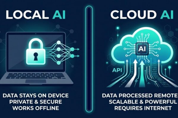 local ai vs cloud ai illustration